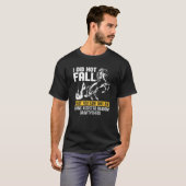 馬から落ちませんでした 馬に乗る人 馬術 乗馬 Tシャツ (正面フル)