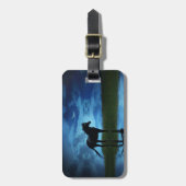 馬かわいらしと月 ラゲッジタグ (正面縦)