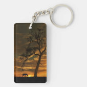 馬かわいらしと木のキーチェーン キーホルダー (裏面)