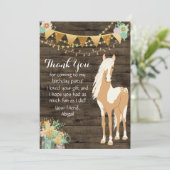 馬かわいらしと花の素朴木 サンキューカード (スタンド正面)