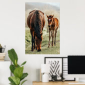 馬かわいらしの写真 ポスター (ホームオフィス)