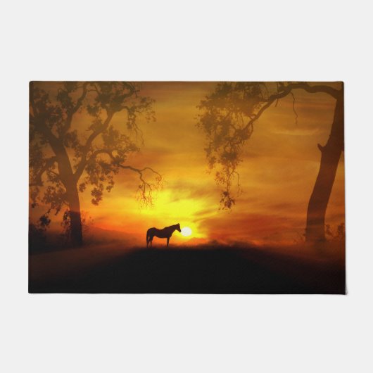 馬かわいらし南西ドアマット ドアマット (正面)