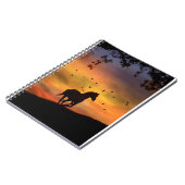 馬かわいらし手帳 ノートブック (左側)