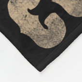 馬がカウボーイの馬に乗っおもしろいて男性に乗るのを除く フリースブランケット (角)