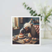 馬がケーキを食べる誕生日招待状, 馬好きな人へ 招待状 (スタンド正面)