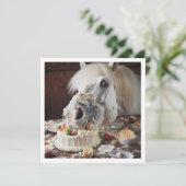 馬がケーキを食べる誕生日招待状, 馬好きな人へ 招待状 (スタンド正面)