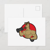 馬がダンベルを持つボディビルダー ポストカード (正面/裏面)