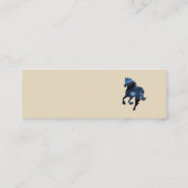 馬が付いているエレガントでミニマルな名刺 スキニー名刺 (裏面)