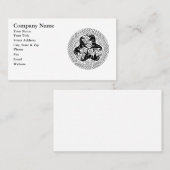 馬が付いているケルト人のEponaの結び目 名刺 (正面/裏面)