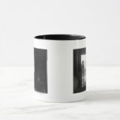 馬が付いている戸口のカウボーイ マグカップ (中央)