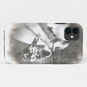 馬が付いているDalmation犬のトロッコ Case-Mate iPhoneケース (裏面(横))