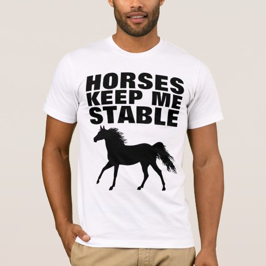 馬が保私の安定したTシャツ Tシャツ (正面)