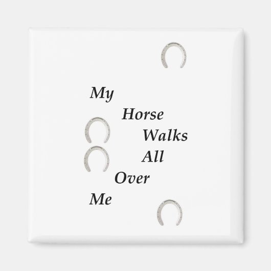 馬が僕の上を歩く マグネット (正面)