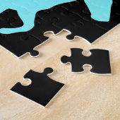 馬が大好きな女の子を馬で駆ける ジグソーパズル (側面)