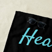 馬が大好きな女の子を駆けパーソナライズされたる ビーチタオル (インサイチュ)