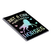 馬が大好きな女の子 ノートブック (右側)
