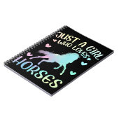 馬が大好きな女の子 ノートブック (左側)