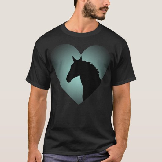 馬が好きなスポーツの障害飛越 Tシャツ (正面)