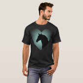 馬が好きなスポーツの障害飛越 Tシャツ (正面フル)