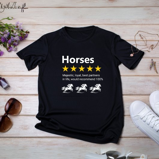 馬が好きな人必見！5つ星レビュー Tシャツ