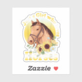 馬が好きな女の子のための乗馬ガールズデザイン シール (シート)