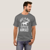 馬が好きな女の子 フレンド Tシャツ (正面フル)