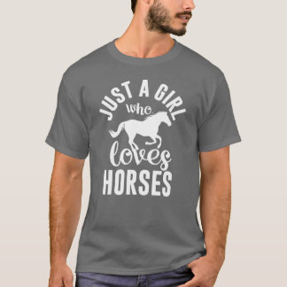 馬が好きな女の子 フレンド Tシャツ