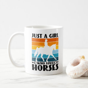 馬が好きな女の子 馬好きな人へ  コーヒーマグカップ