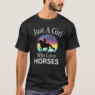 馬が好きな女の子 馬 お馬さん 馬好き女子 Tシャツ