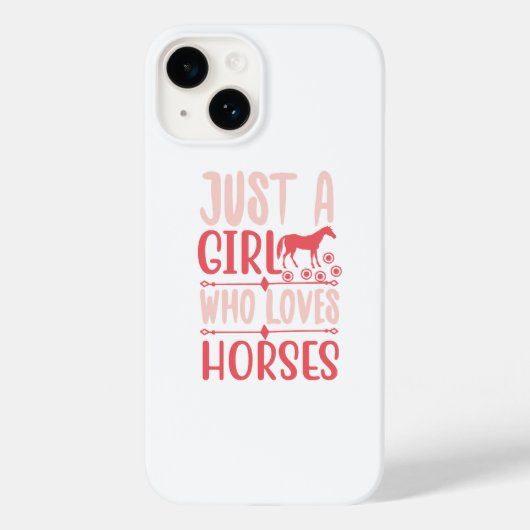 馬が好きな女の子 Case-Mate iPhoneケース (裏面)