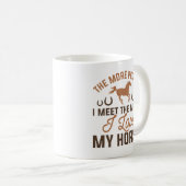 馬が好き コーヒーマグカップ (正面右)