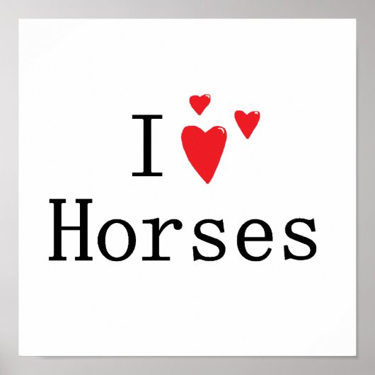 馬が好き ポスター (正面)