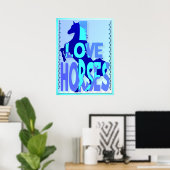 馬が好き ポスター (ホームオフィス)