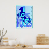 馬が好き ポスター (キッチン)