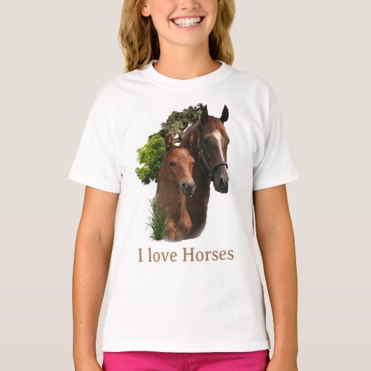 馬が好き Tシャツ (正面)