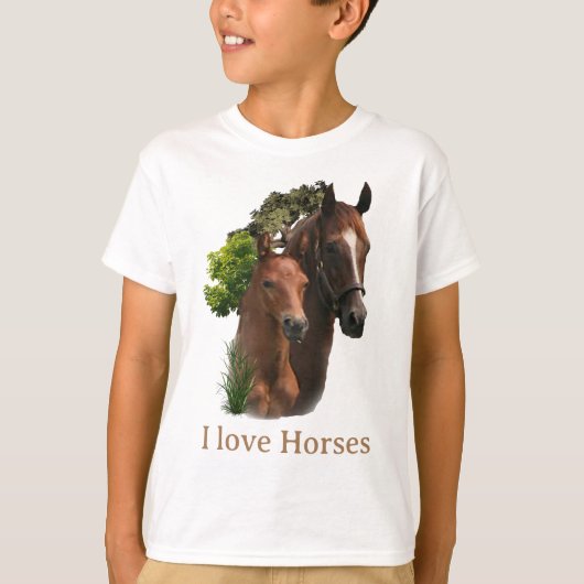 馬が好き Tシャツ (正面)