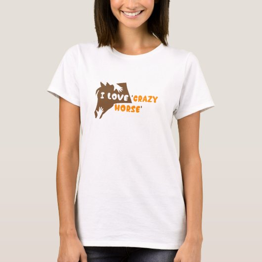 馬が好熱狂するき Tシャツ (正面)