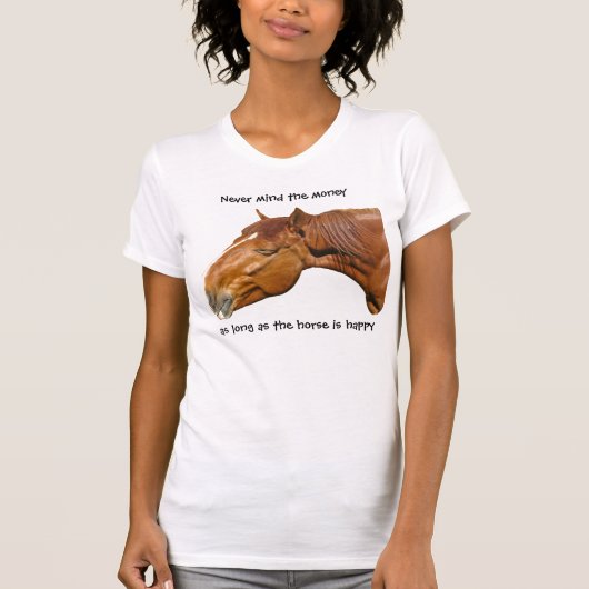 馬が幸せである限り Tシャツ (正面)