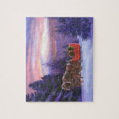 馬が引くそりの乗車のパズル ジグソーパズル (縦)