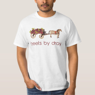 馬が引く大荷馬車でのビート Tシャツ