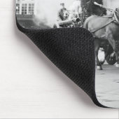 馬が引く消防車、早い1900年代 マウスパッド (コーナー)