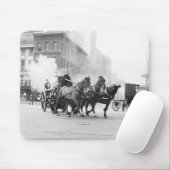 馬が引く消防車、早い1900年代 マウスパッド (マウス)