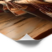 馬が引っ掛けた"カウボーイパーキング" ポスター (コーナー)