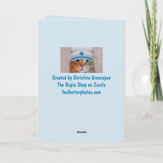 馬が早く元気になる カード (裏面)