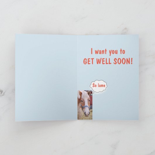 馬が早く元気になる カード (内部)