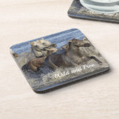 馬が水の中を駆け回る コースター (左側)