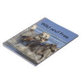 馬が水の中を駆け回る ノートブック (左側)