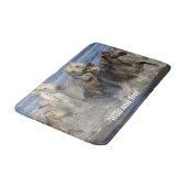 馬が水の中を駆け回る バスマット (アングル)