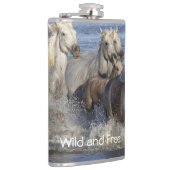 馬が水の中を駆け回る フラスク (右)