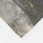 馬が水の中を駆け回る フリースブランケット (角)